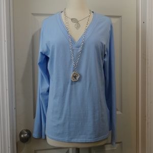 TALBOTS - Super Soft & Cozy Long Sleeve V-Neck Top